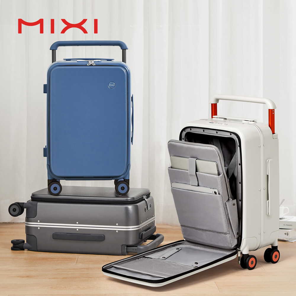 Aluminum Frame Carry On Luggage - Koper dengan Desain Baru Mixi, Pegangan
