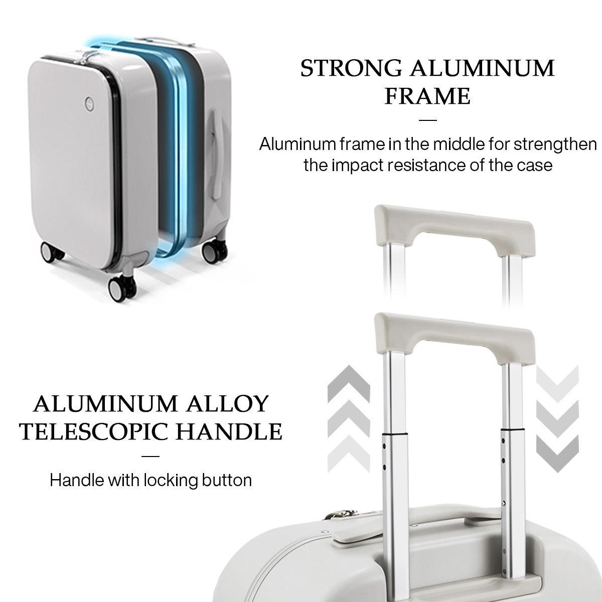 Mixi koper bingkai aluminium d - Foldable Rolling Luggage Bag ulasan dan harga