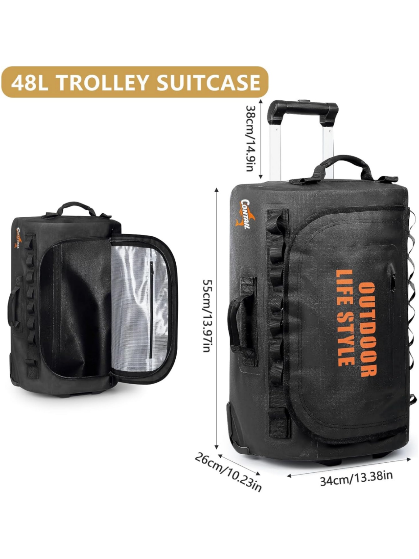 Tas Selam Beroda 48/95, Tas Ba - Foldable Rolling Luggage Bag ulasan dan harga