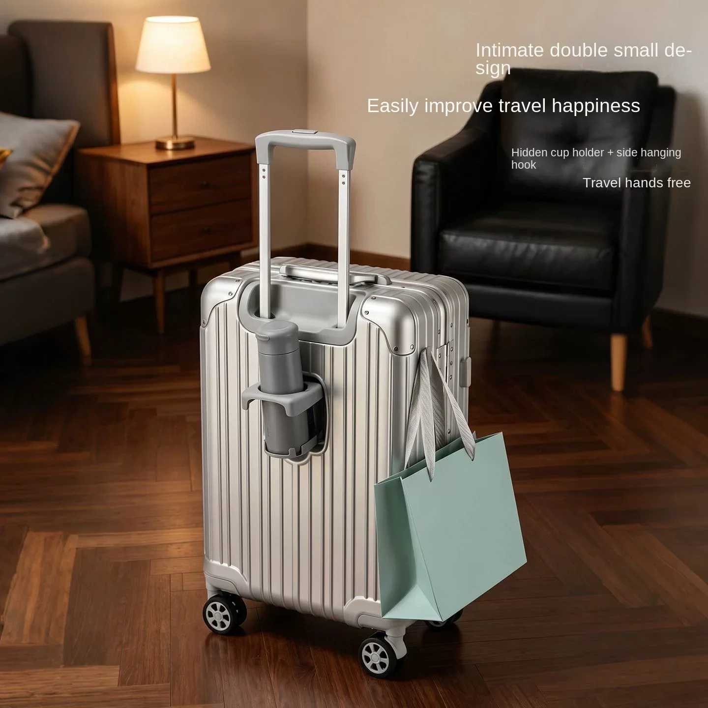 Koper Perjalanan dengan Bukaan - Spinner Wheel Rolling Suitcase 20 Inch ulasan dan harga